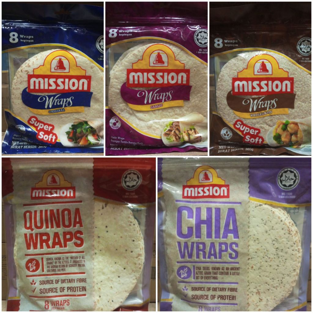 

MISSION WRAPS MADE IN MALAYSIA 300-360 gram