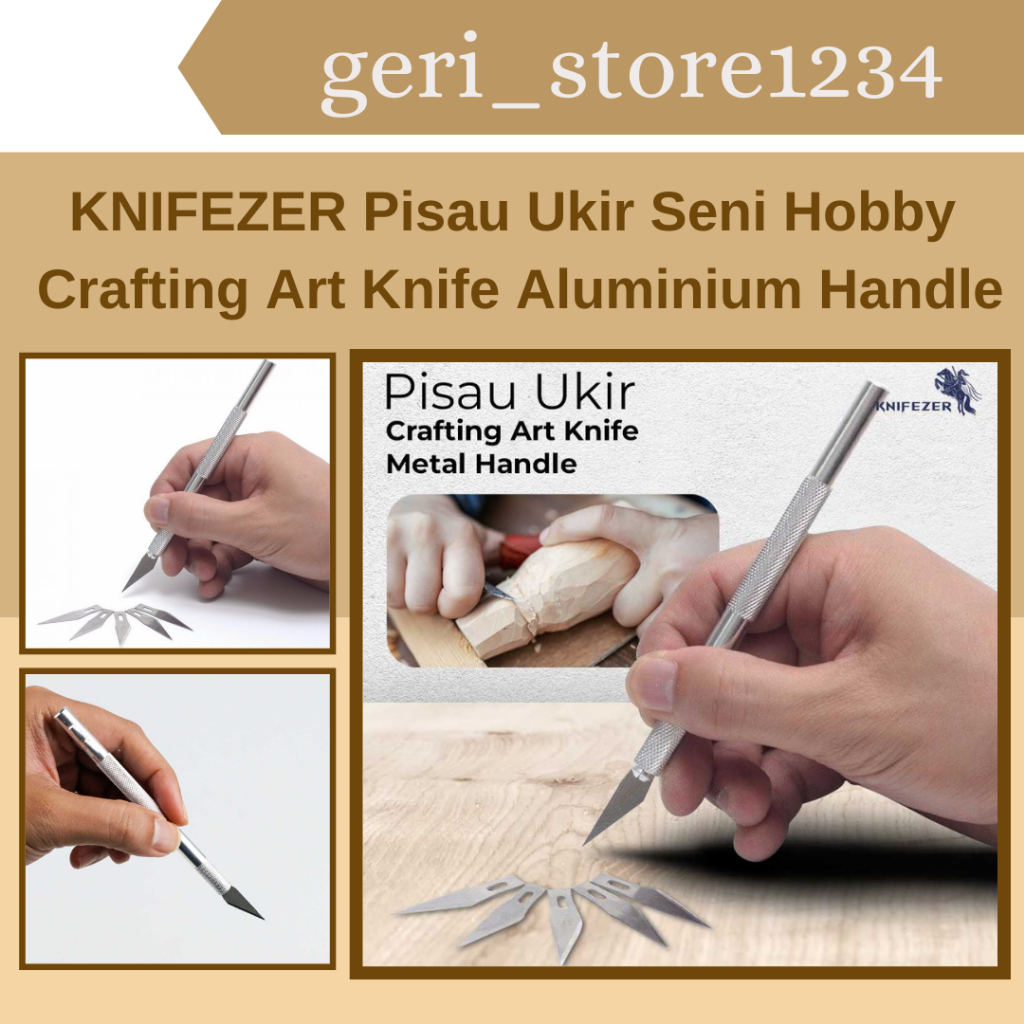 

MURAH BANGET ALAT UKIR / Pisau Ukir Seni Hobby Crafting Art Knife Aluminium Handle