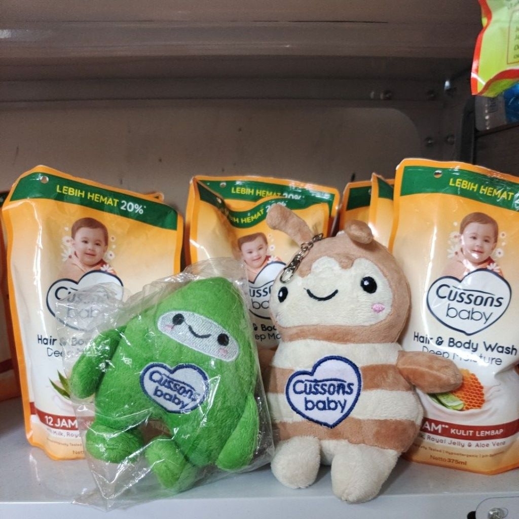 cusson baby hair and body wash 375ml (isi 3 free bone)