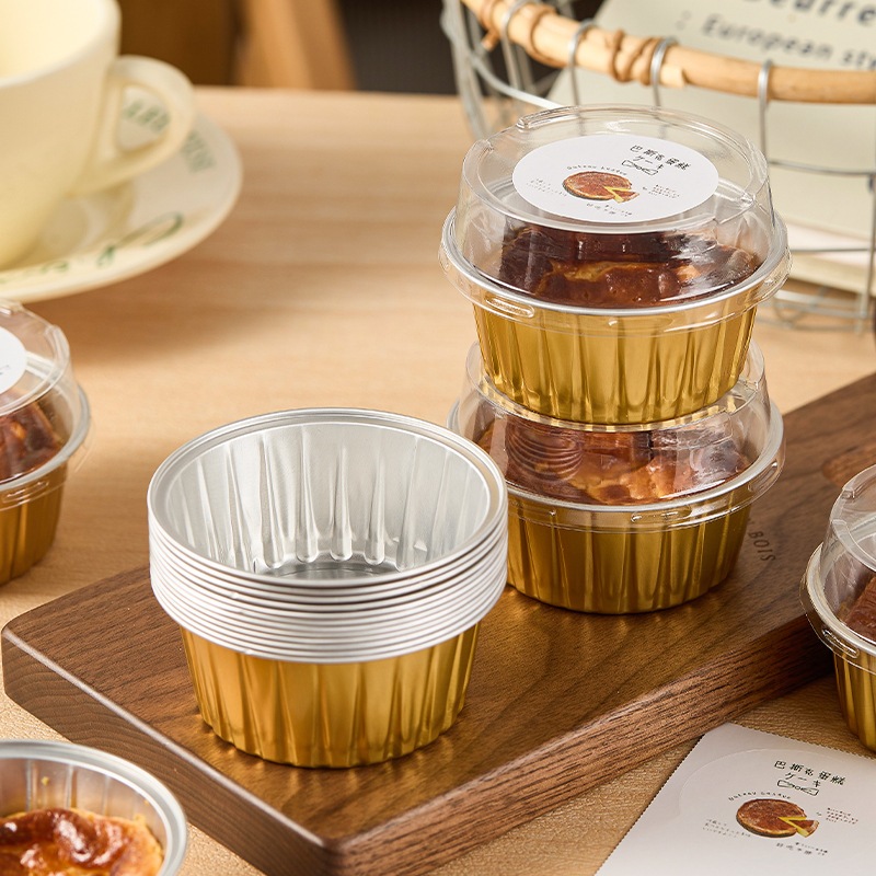 Satuan- Cetakan box puding anti panas/ Mini Box Cup Mini Puding/Aluminium Foil Cup Puding anti panas