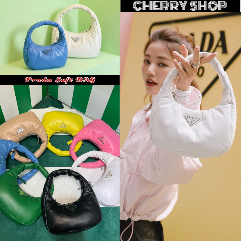Tas Mini Nappa Berlapis Lembut Prada Prada / Tas Tangan/Tas Tangan Wanita 1BA384