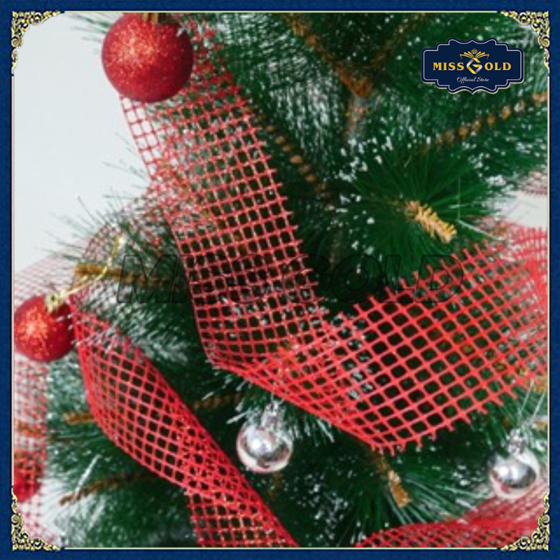 

*[5 METER] PITA GLITER JARING / PITA JALA NATAL / KAIN JARING KOTAK / DEKORASI XMAS / HIASAN POHON PINUS / RIBBON / POHON CEMARA