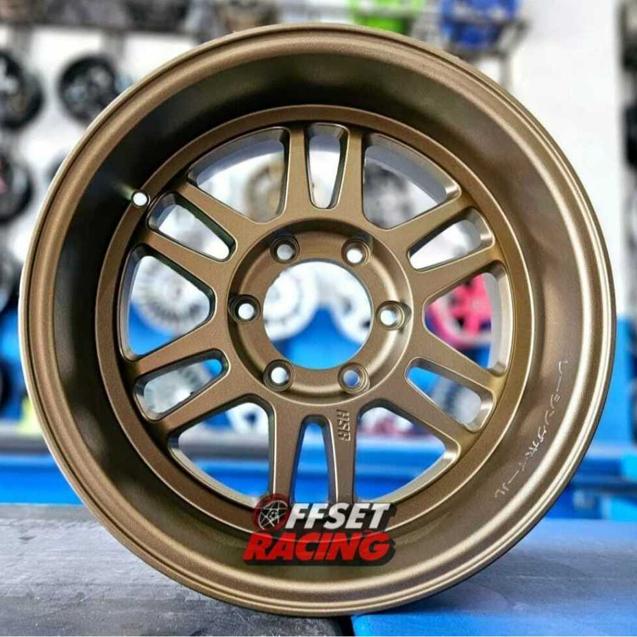 Velg Ring 17 Mobil Pajero Fortuner Ranger Velg Mobil HSR BOROKO BLY01 R17 Lebar 9 Rata