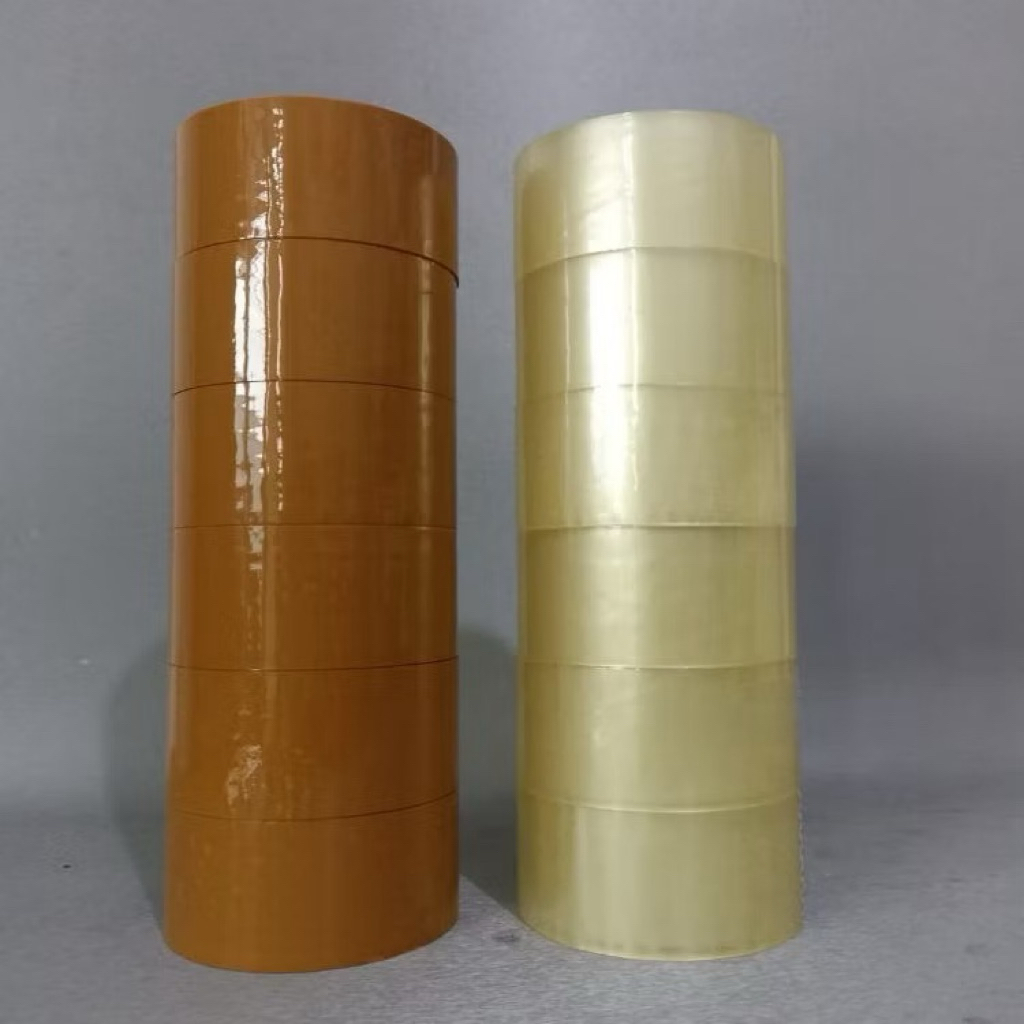 

Lakban Coklat & Bening – Lakban Packing Karton 48mm x 90 Yard – Lakban Kuat & Lengket