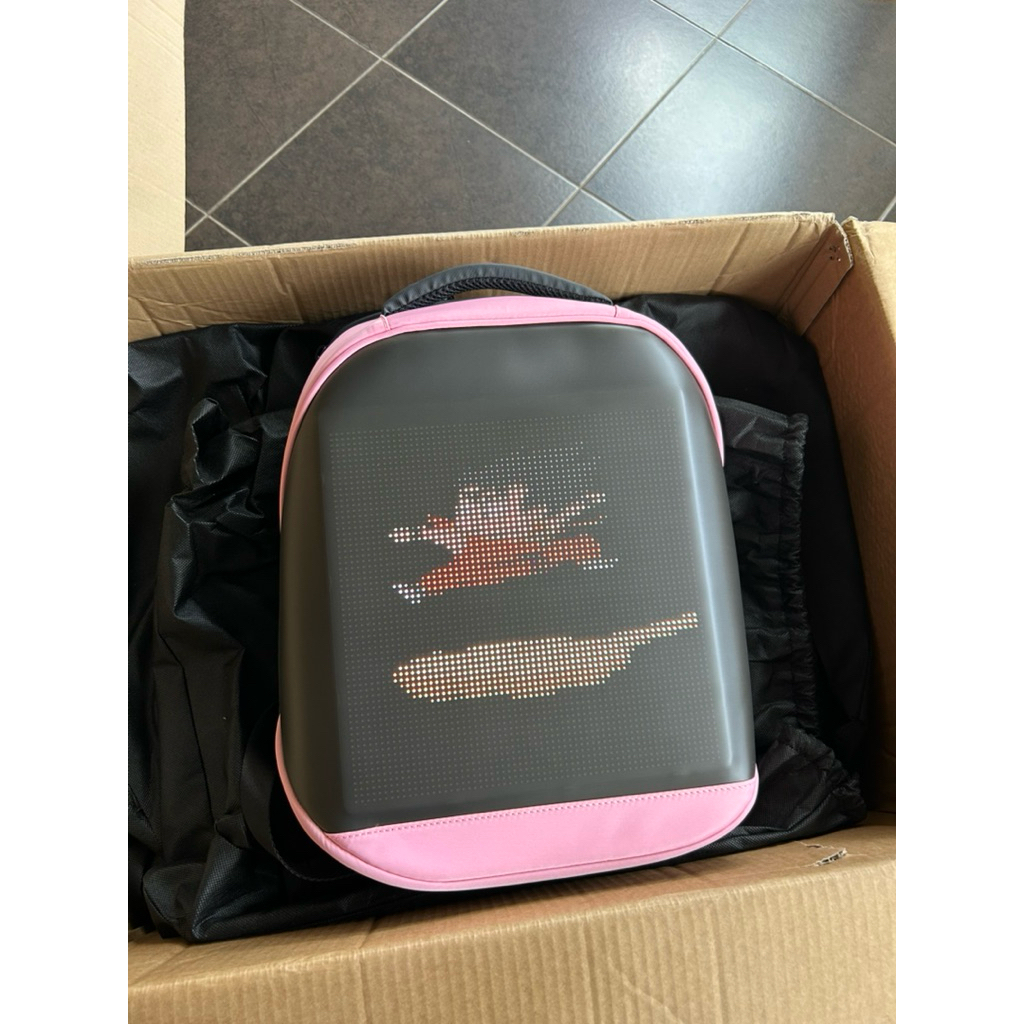 LED Backpack Tas Pixel Ransel Anak Sekolah Kualitas Premium Waterproof