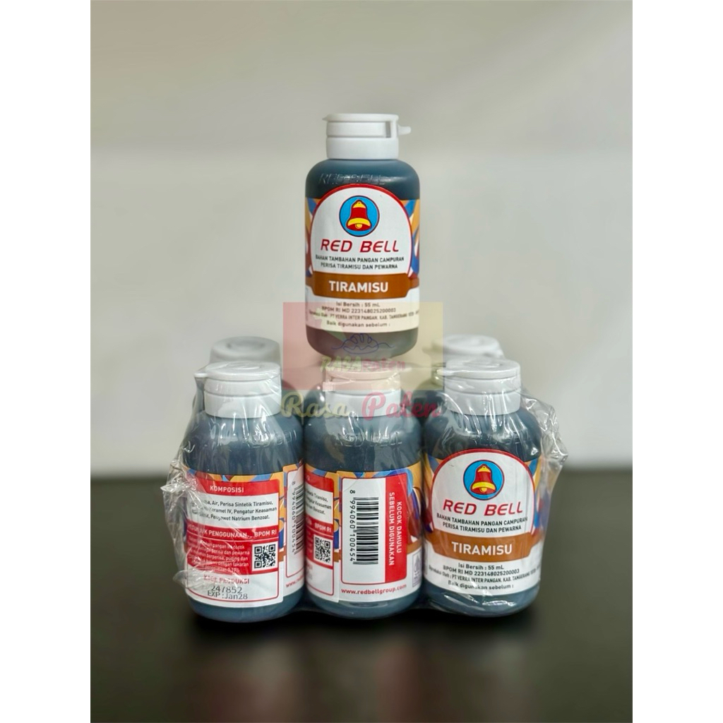 

RED BELL PASTA 55 ml TIRAMISU Halal BPOM RI COD Satuan / Lusinan