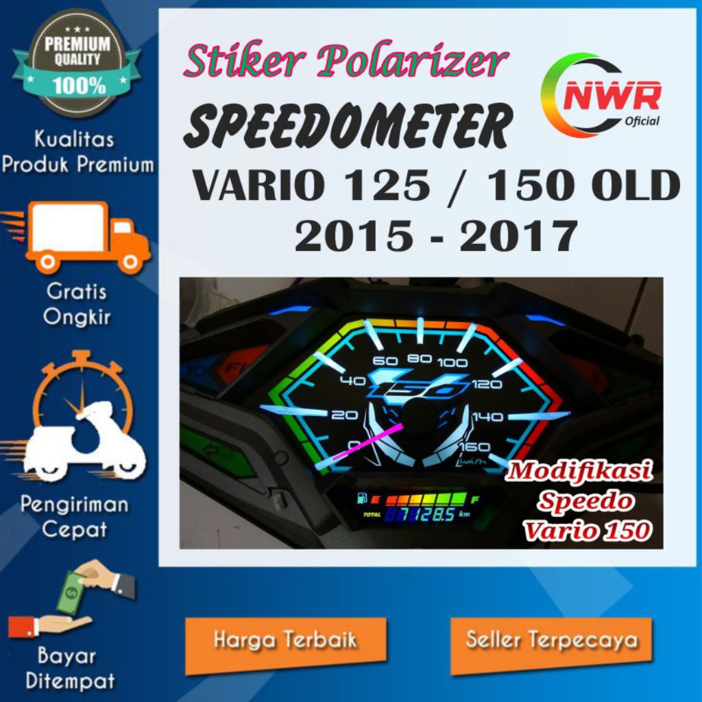 STIKER STICKER LCD SPEEDOMETER VARIO 125/150 OLD 2015-2017