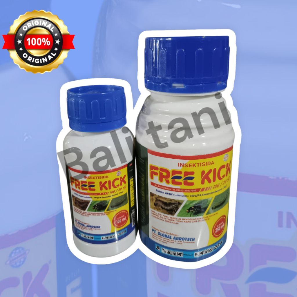 FREE KICK 100/20 SC - Insektisida - efektif membunuh hama ulat dan telurnya, terutama ulat grayak.