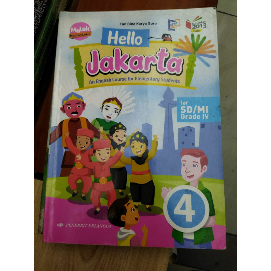buku bekas mulok hello jakarta SD/Mi kelas IV
