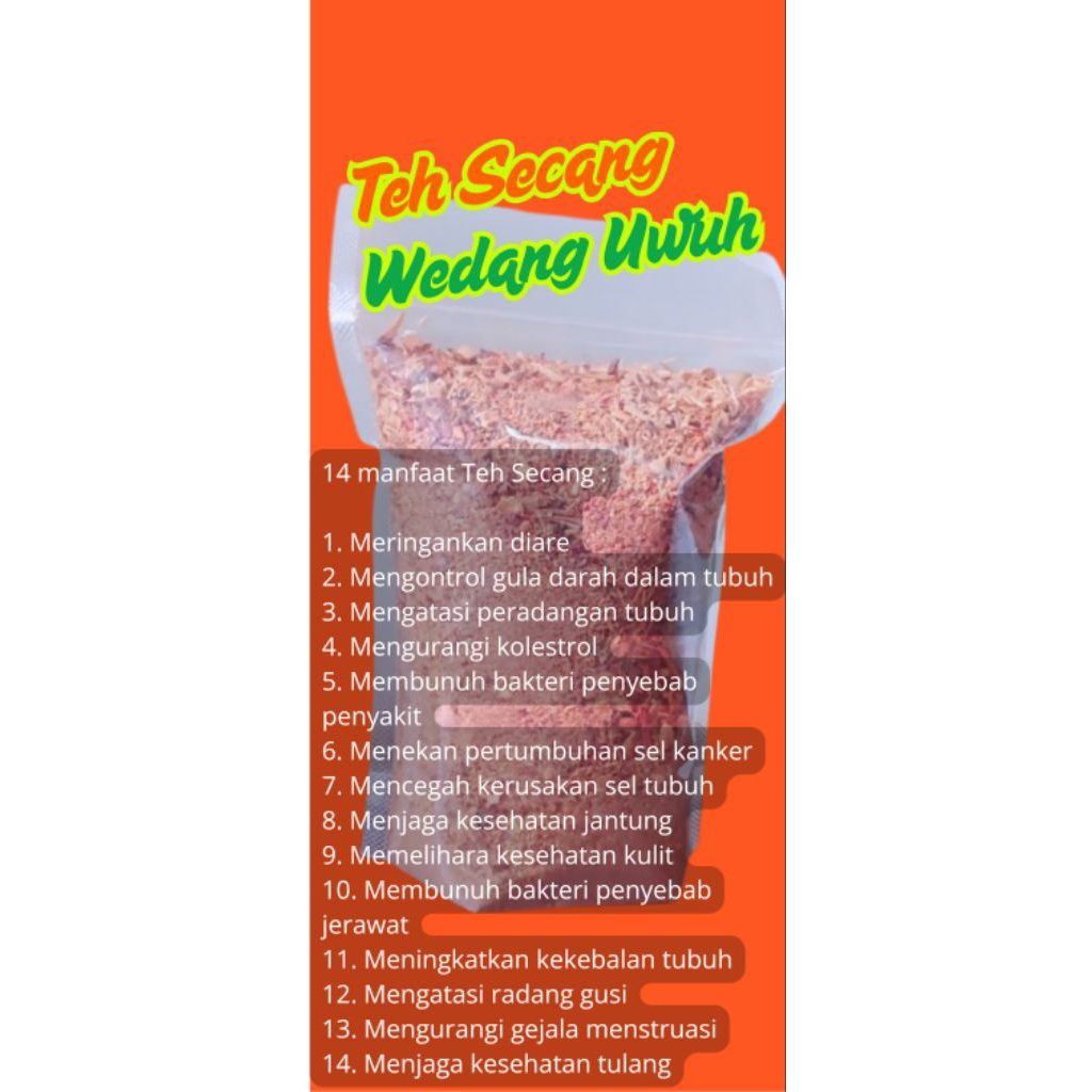 

Teh Kayu Secang/Wedang Uwuh kemasan 150gram