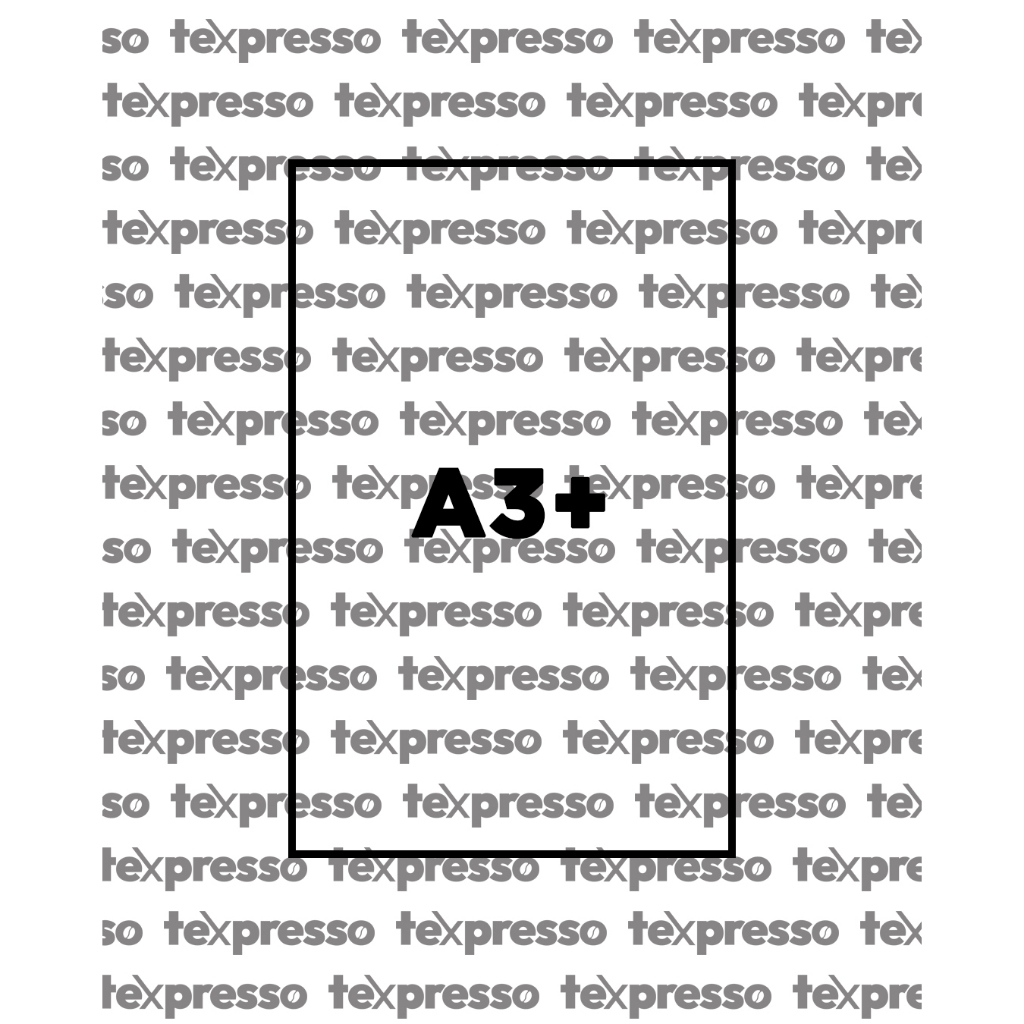 

Texpresso Sablon Stiker Custom A3+ A3 A4 A5 Logo