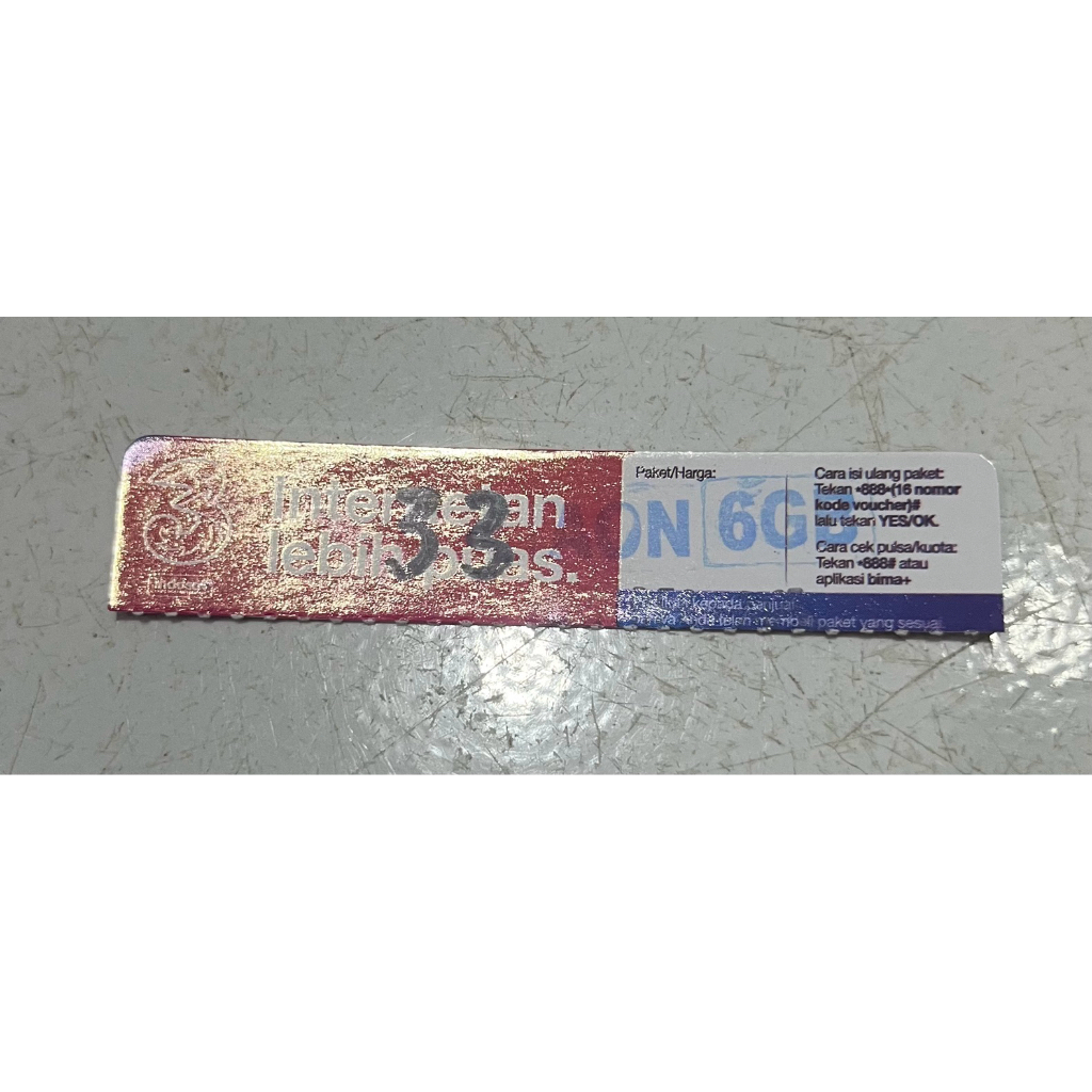 Voucher Kuota 3 6gb AON