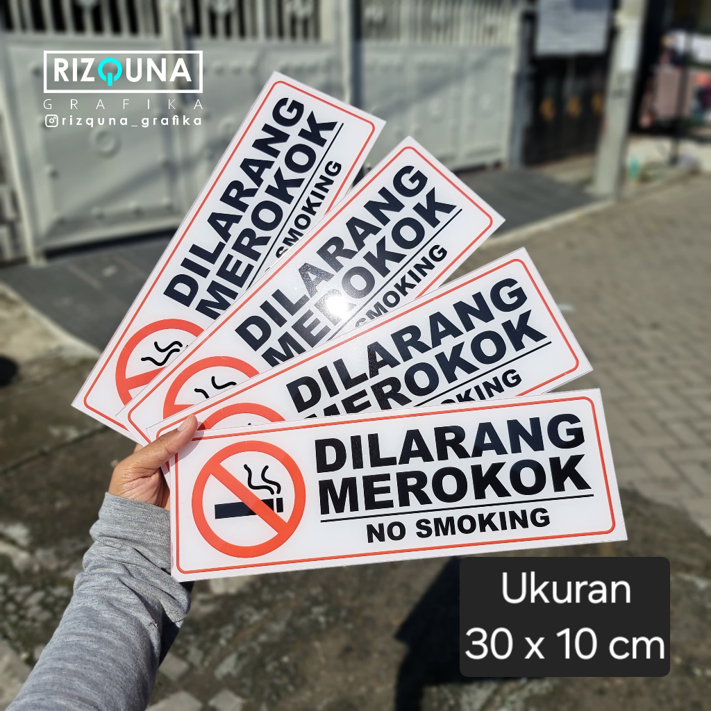

AKRILIK DILARANG MEROKOK MURAH BERKUALITAS ukuran 10x30 cm