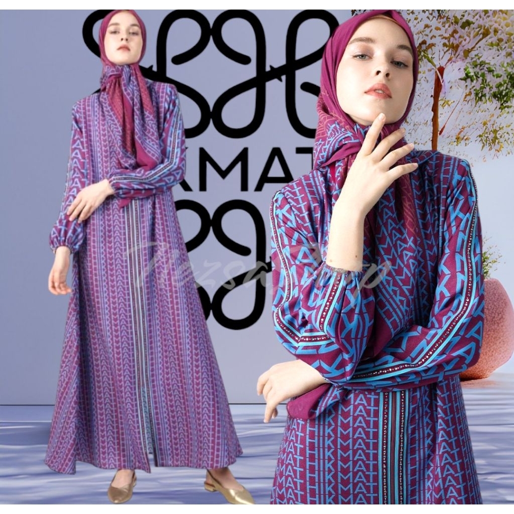 Abaya HIKMAT A8847-12 ORIGINAL + hijab