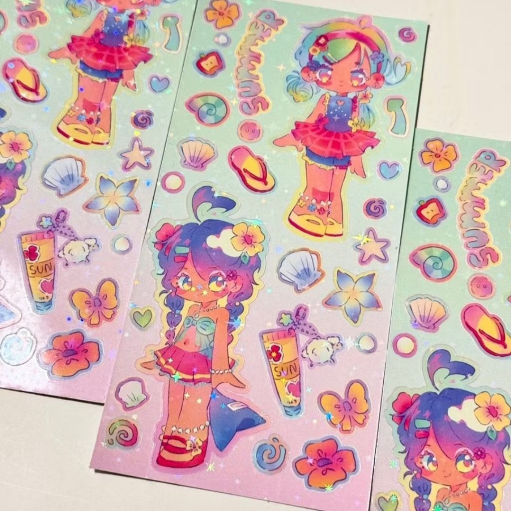 

ORIGINAL Sticker Sheet Summer Day