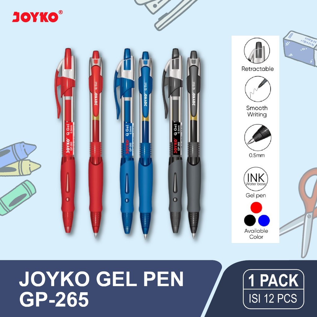 

D3W! Joyko Gel Pen GP-265/265NT 1PAK(12 PCS) 0.5 mm