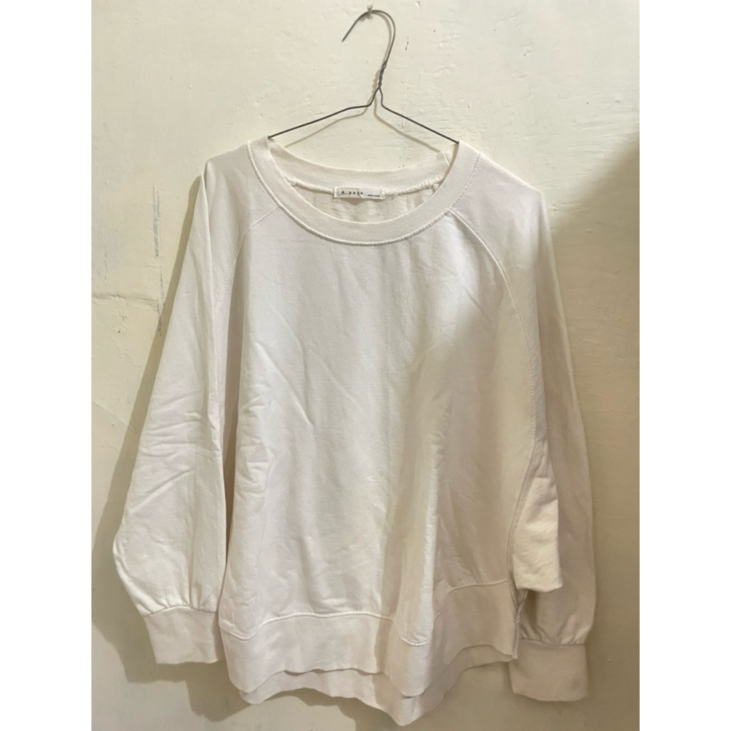 Preloved Crewneck Putih Polos