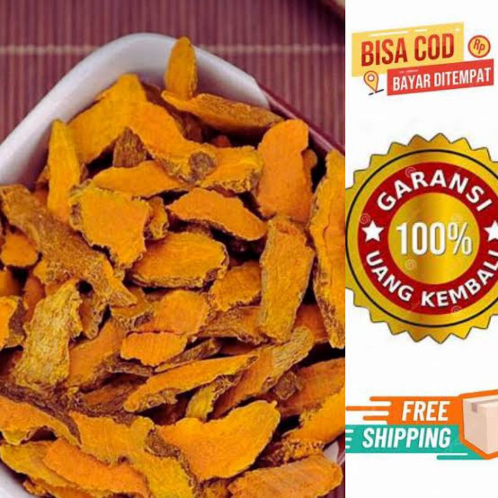 

Kunir / Kunyit Kering Kwalitas Super 1 Kg Khas Asli Kediri