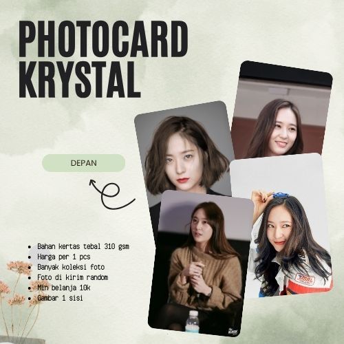 [1PCS] PHOTOCARD KRYSTAL | PHOTOCARD KPOP | PHOTOCARD DRAKOR | PHOTOCARD DRACIN