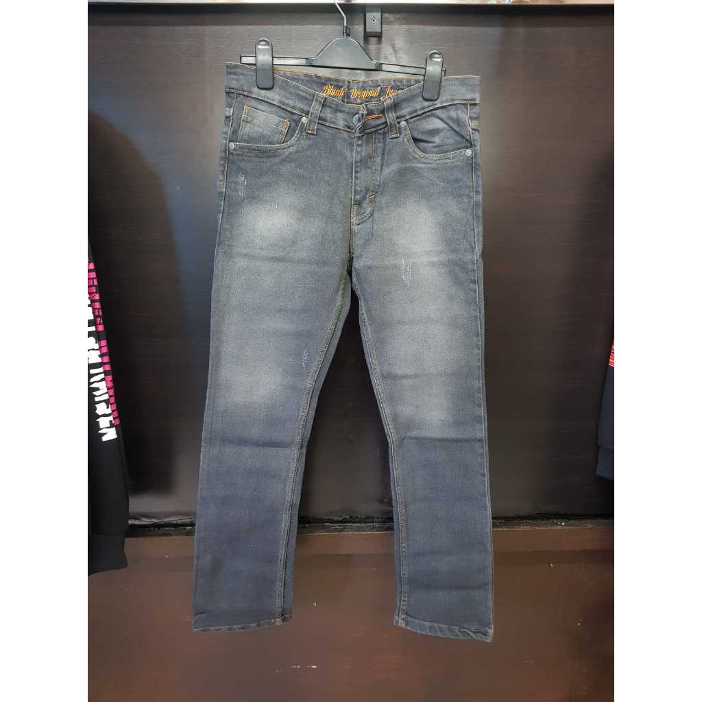 CELANA PANJANG JEANS DENIM SKINNY GREY BRAND SLANK ORIGINAL BAND SLANK