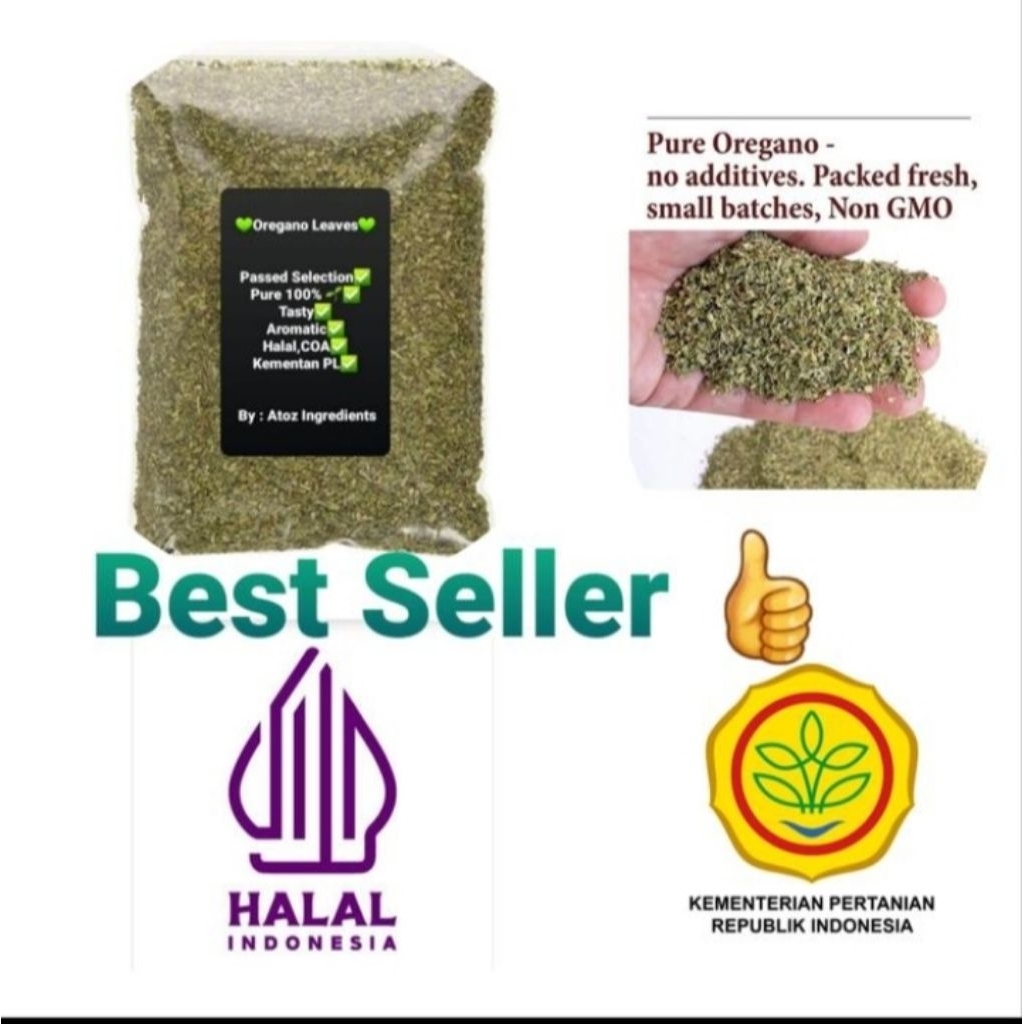 

Dried Oregano Leaves Premium 1kg / Daun Oregano Kering 1kg