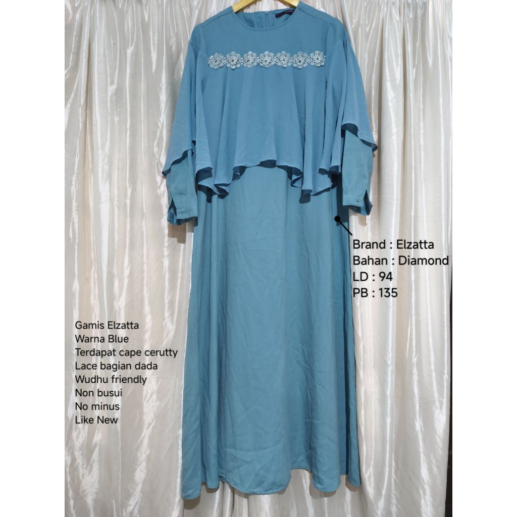 Elzatta Gamis Atasan Tunik Dauky Preloved