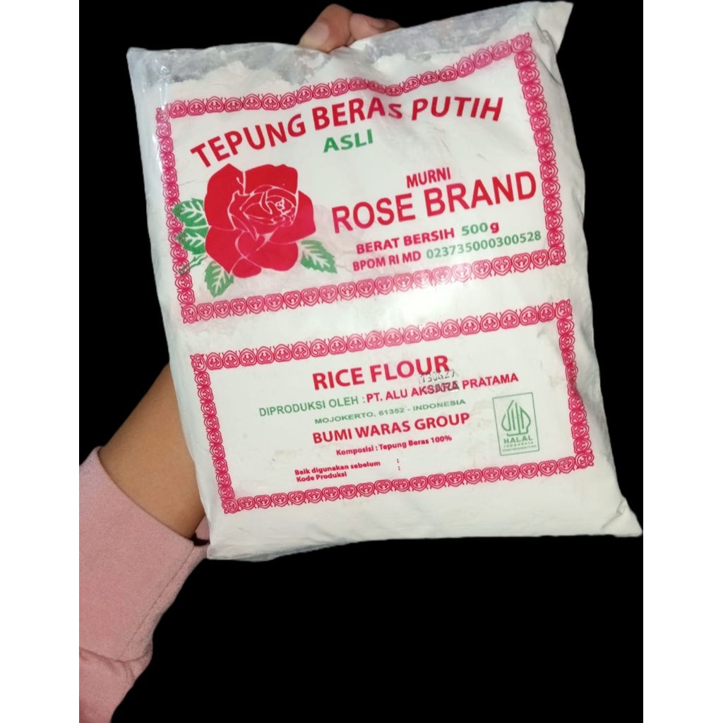 

❤️hikma olshop❤️tepung beras rose brand 500g