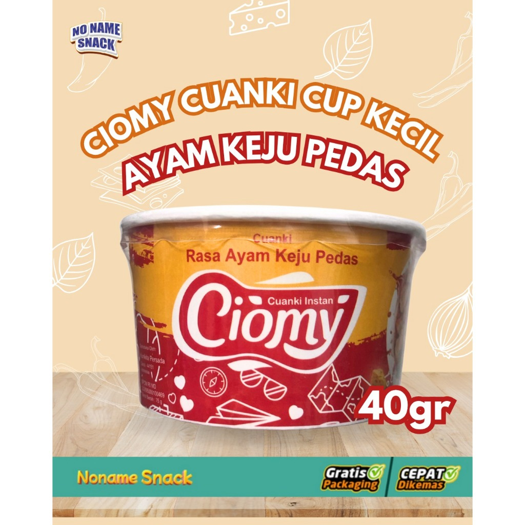 

Ciomy Cuanki Ayam Keju Pedas Cuangki Ciomy Cup Kecil Halal Non MSG