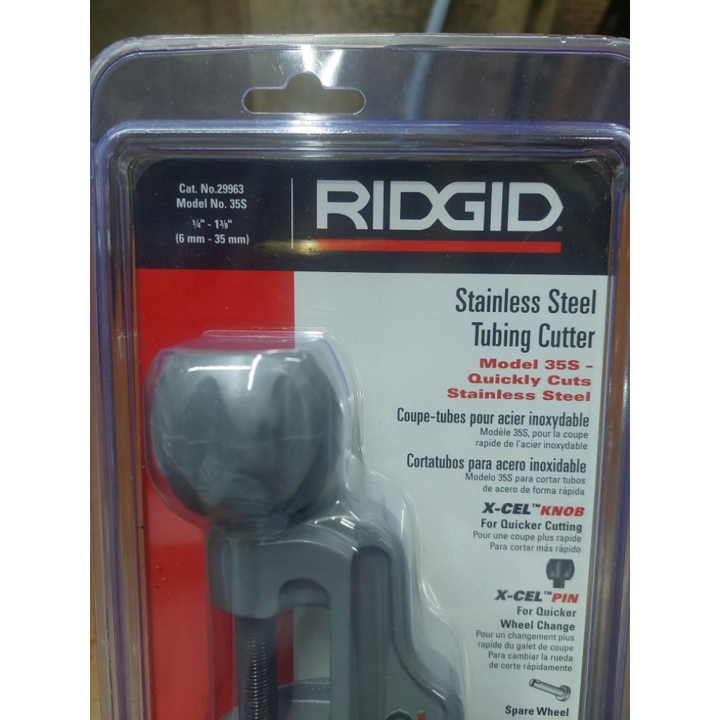 

RIDGID 29963 tubing cutter stainless 1/4 inch - 1 3/8 inch / 6mm-35mm potong pipa