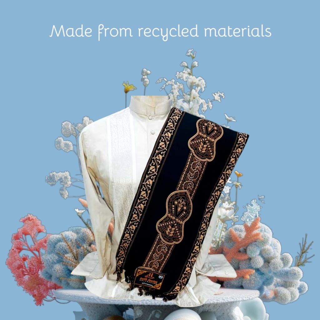 Sorban arab serban habib motif batik terbaru syal hitam slendang pria BISA COD