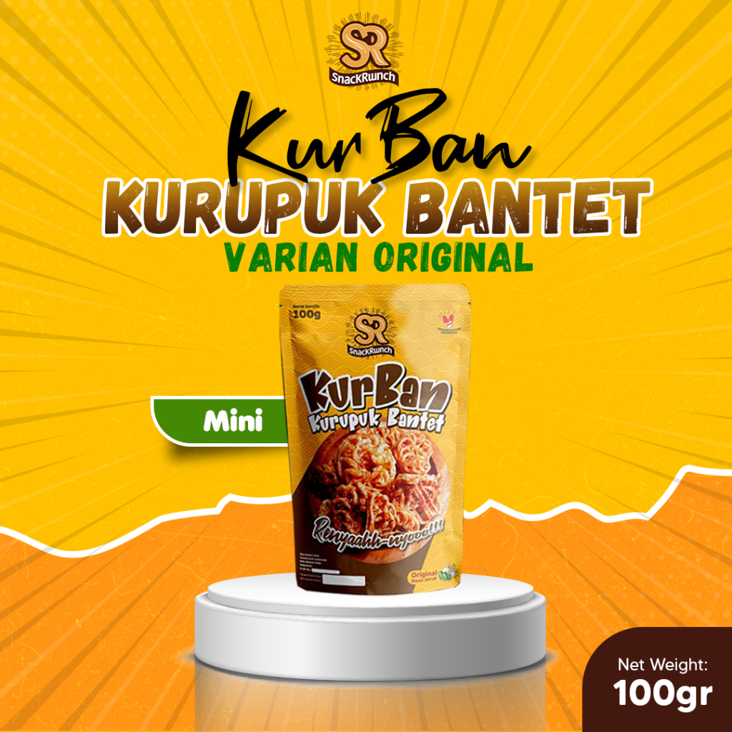 

KurBan Mini- Kurupuk Bantet Sebring Original Daun Jeruk Snackrunch Snack Makanan Ringan Kerupuk Seblak Rafael