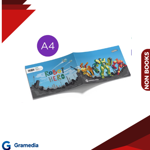 

Gramedia Medan -ESTUDEE DRAWING BOOK A4 K BATTLE ROBOTS