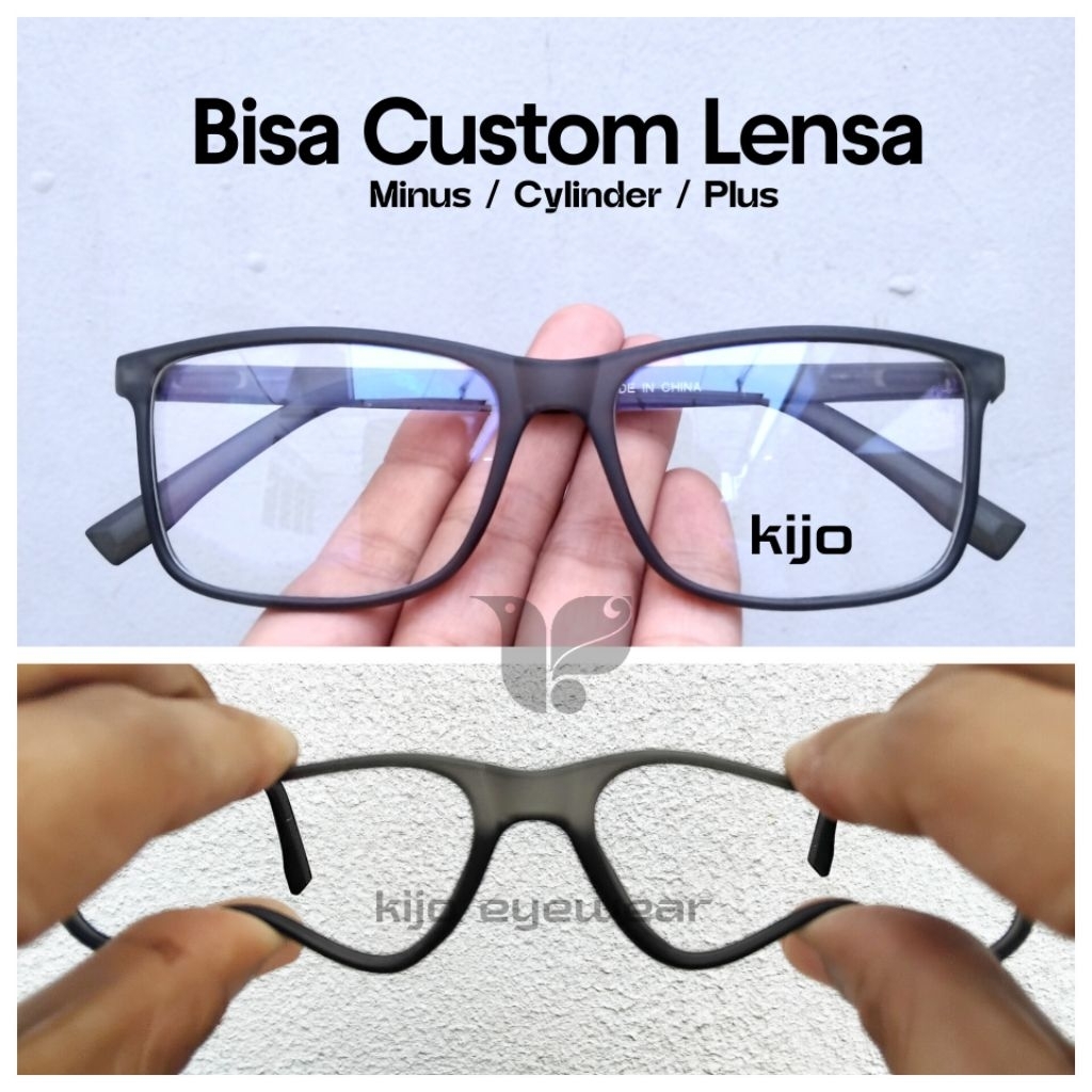 Kacamata Kotak Lentur Minus 7 6 5 4 8 3 2 1 Min Tinggi Anti UV Antiradiasi Lensa Optik