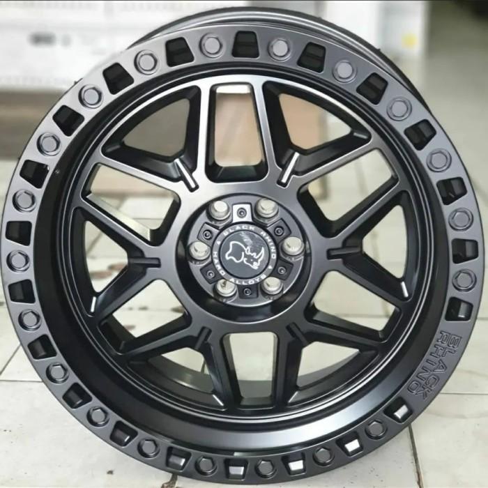 Velg Racing BLACKRHINO Ring18 Lebar 9 Pcd 6x114,3 Untuk Mobil NAVARA Gratis Ongkir