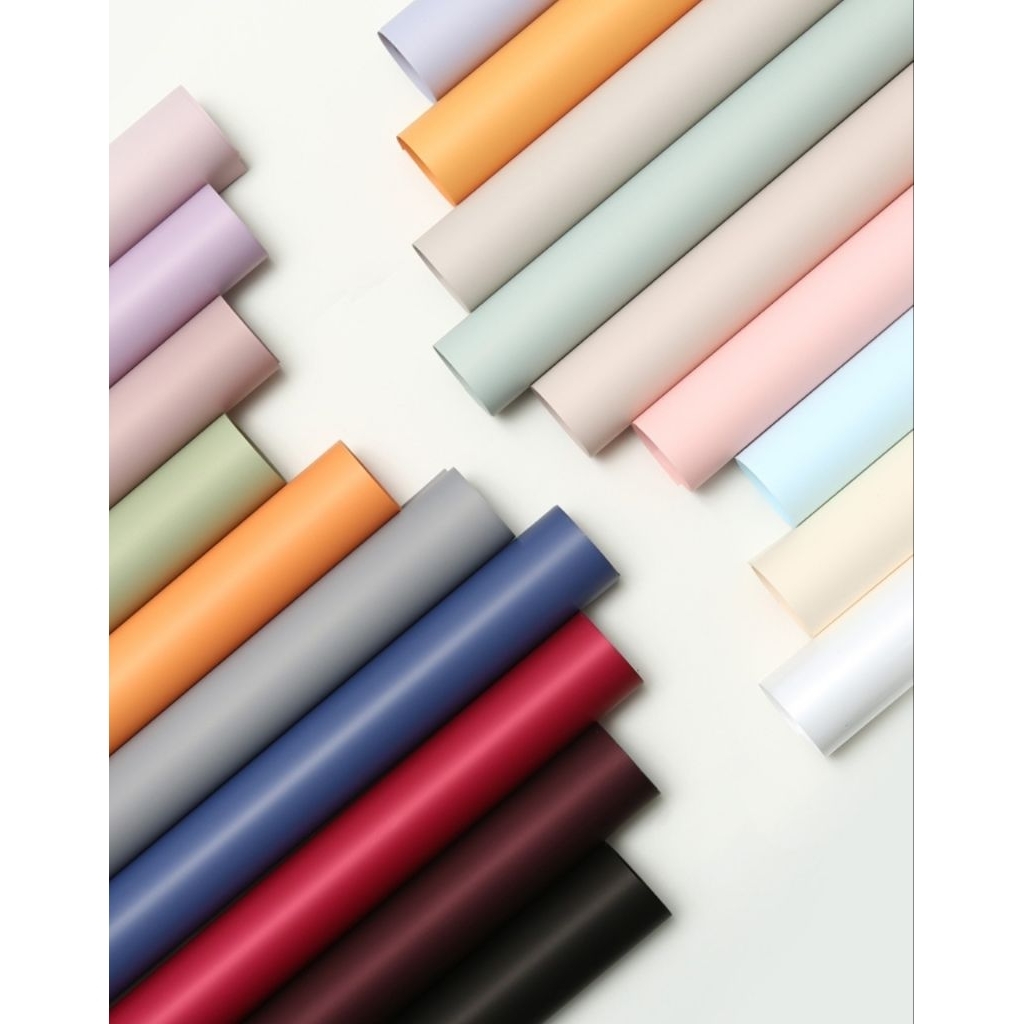 

Flower wrapping paper , kertas buket , cellophane paper , kertas wrapping polos