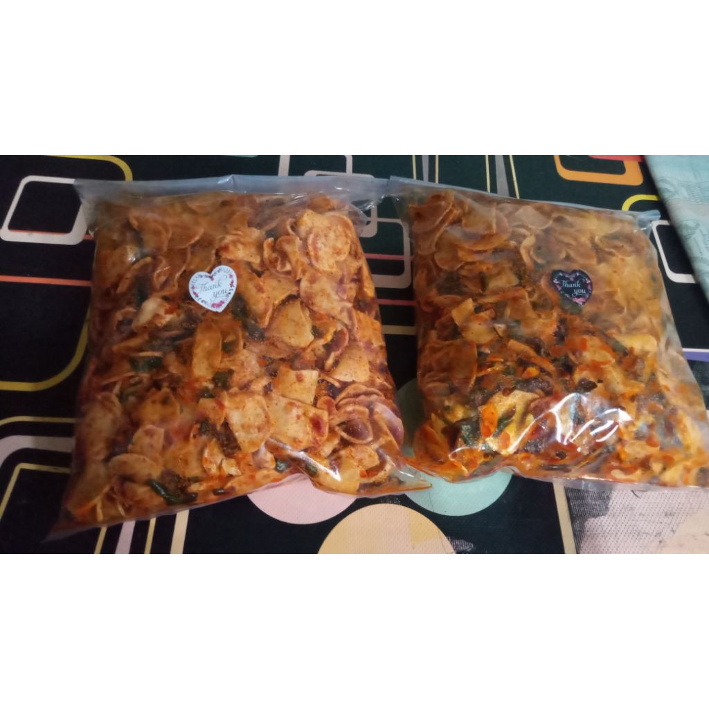 

Basreng pedas daun jeruk ½ kg