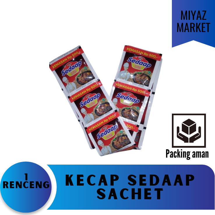 

❤MIYAZMARKET❤ Kecap Manis Sedaap Sachet 500 an/ kecap Sedaap Renceng / Kecap Sedaap Renteng 12' / Kecap Sedaap