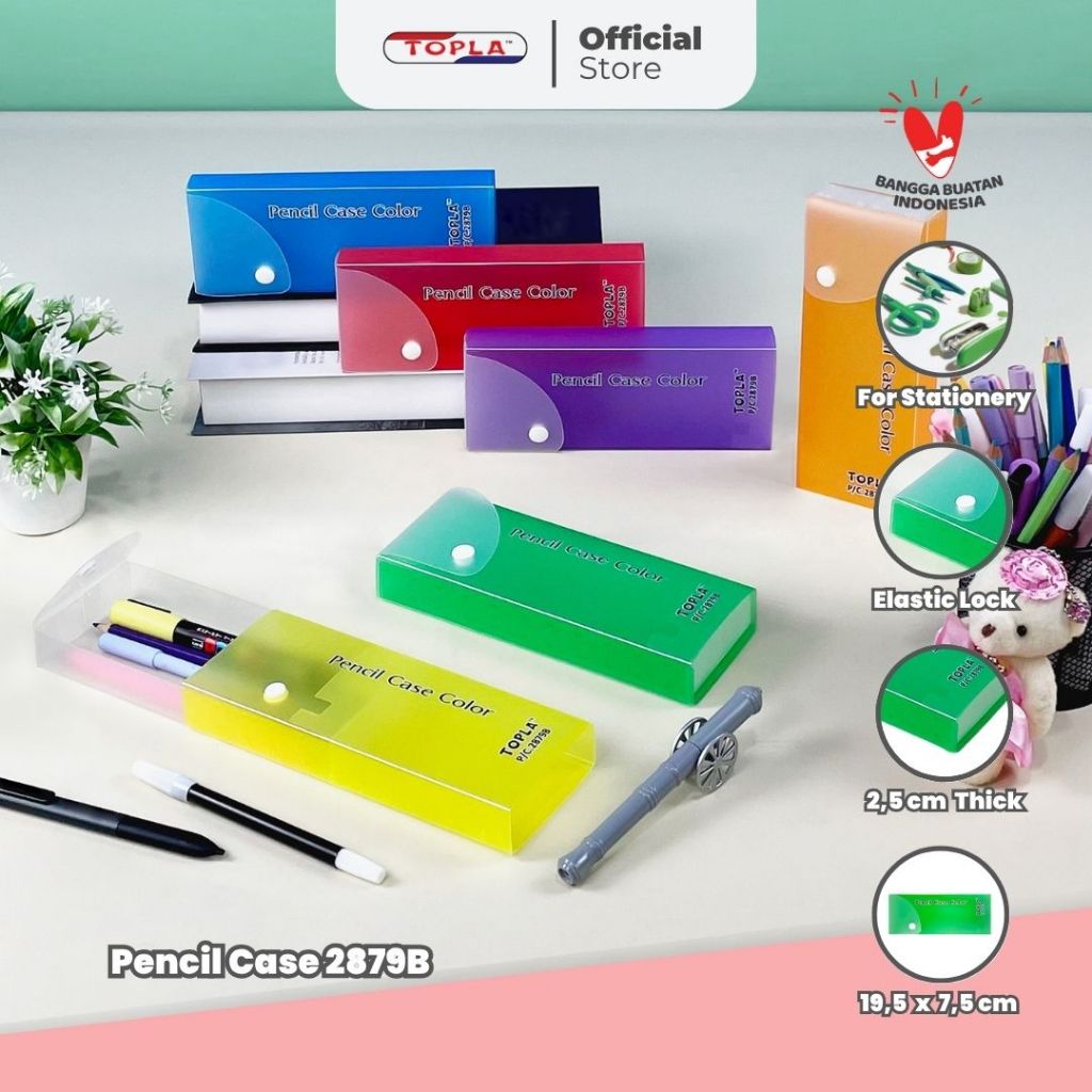 

TOPLA Pencil Case 2879B - Kotak Pensil Design Minimalis & Elegan