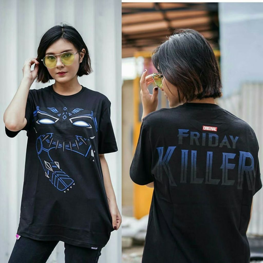 kaos Distro Friday Killer Avengers Lengan Pendek Pria Wanita Murah - Baju Premium holdout store