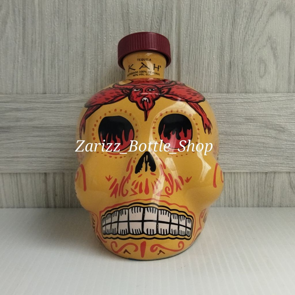Botol Kosong KAH Tequila Reposado Skull Head 700ml