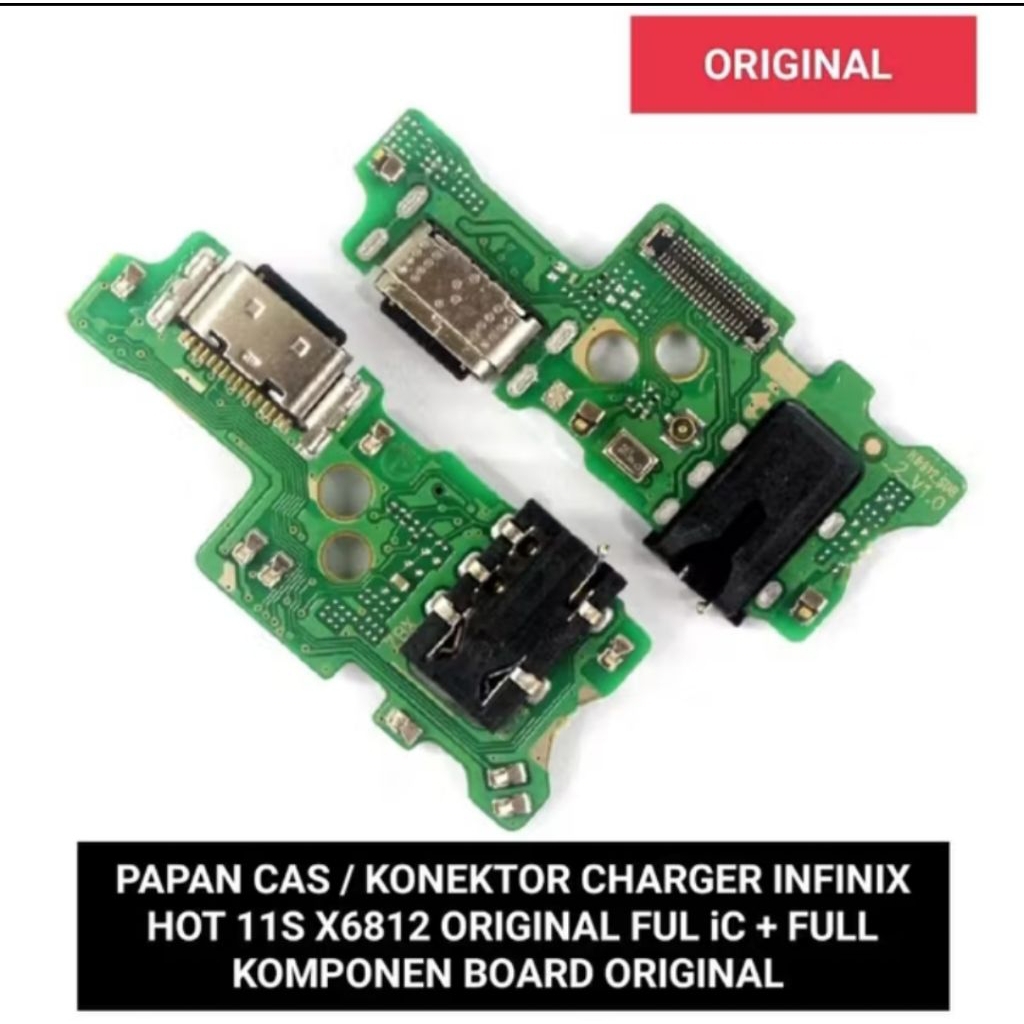 papan cas konektor cas infinix hot 11s original board cas pengganti