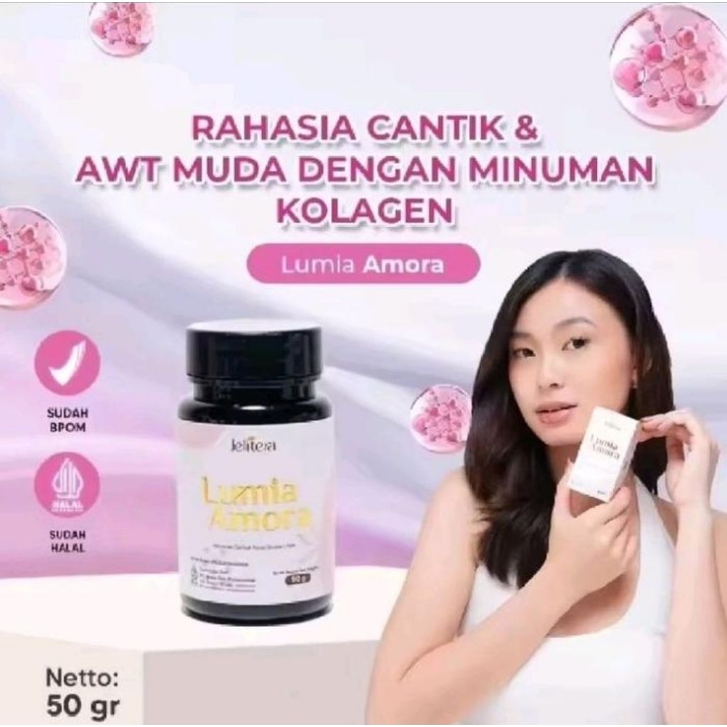 JELITERA LUMIA AMORA COLLAGEN WHITENING MEMUTIHKAN WAJAH DAN SECARA CEPAT JELITERA LUMIA AMORA ASLI 