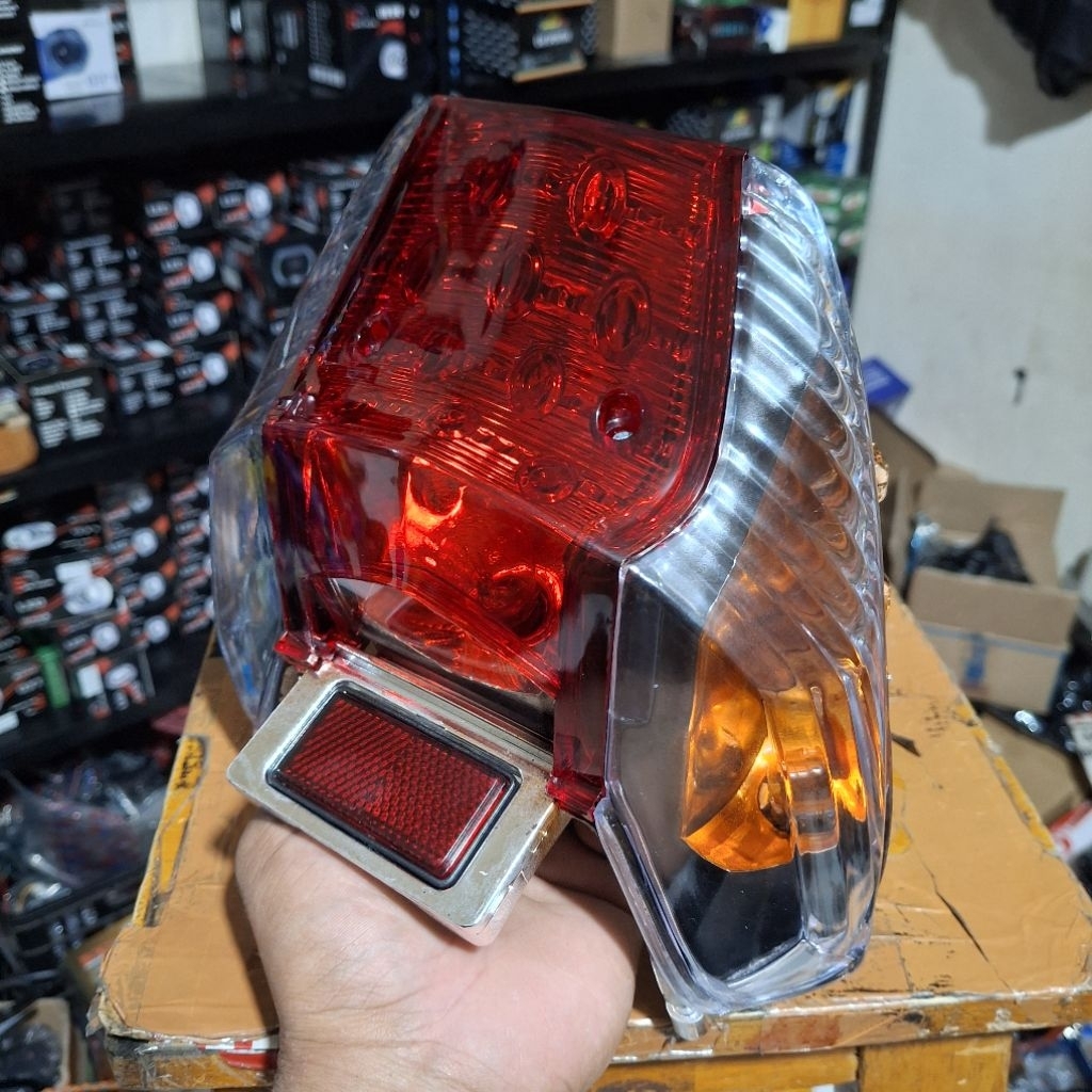 Lampu Stop Supra X 125 Old lama Custom Hitam Orange Stop Lamp supra X125 Old