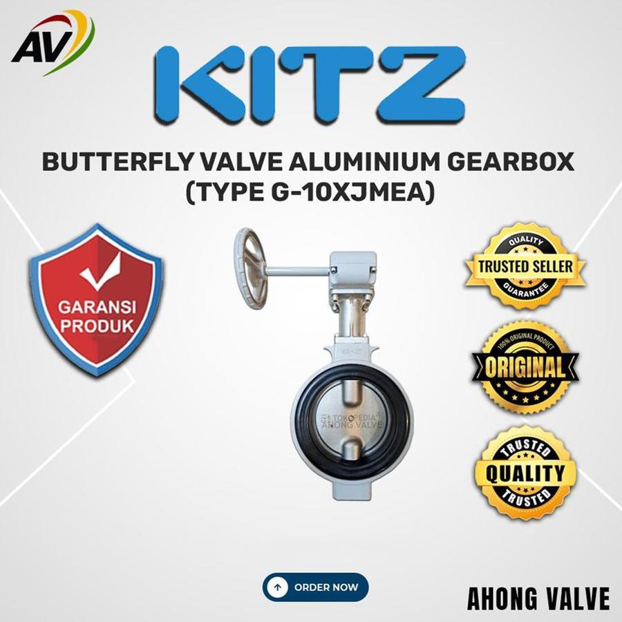 BUTTERFLY VALVE ALUMINIUM ALUMUNIUM ALMUNIUM GEAR BOX GEAR OPERATED SEAT EPDM MERK KITZ ORIGINAL - U