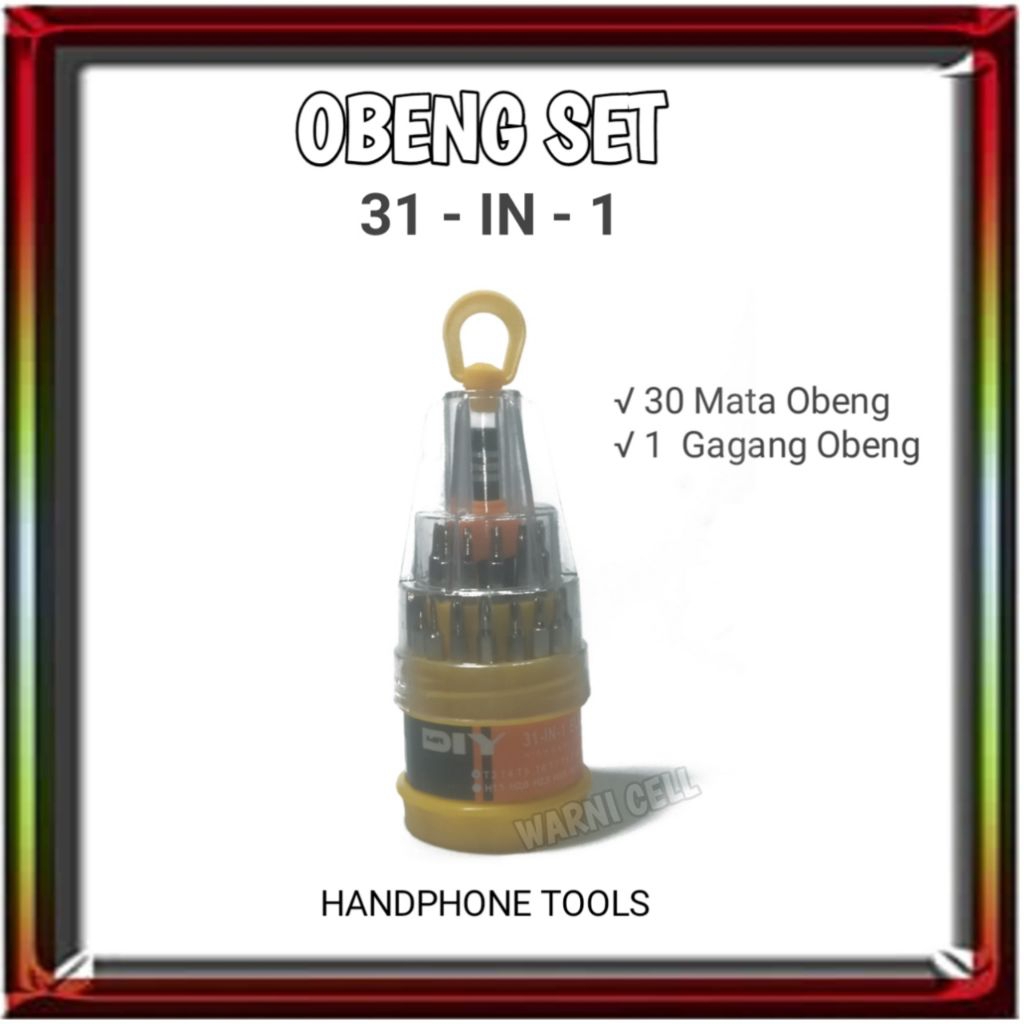 Obeng Set  Stell Magnetic 31 in 1 Multifungsi Best Quality MR DIY