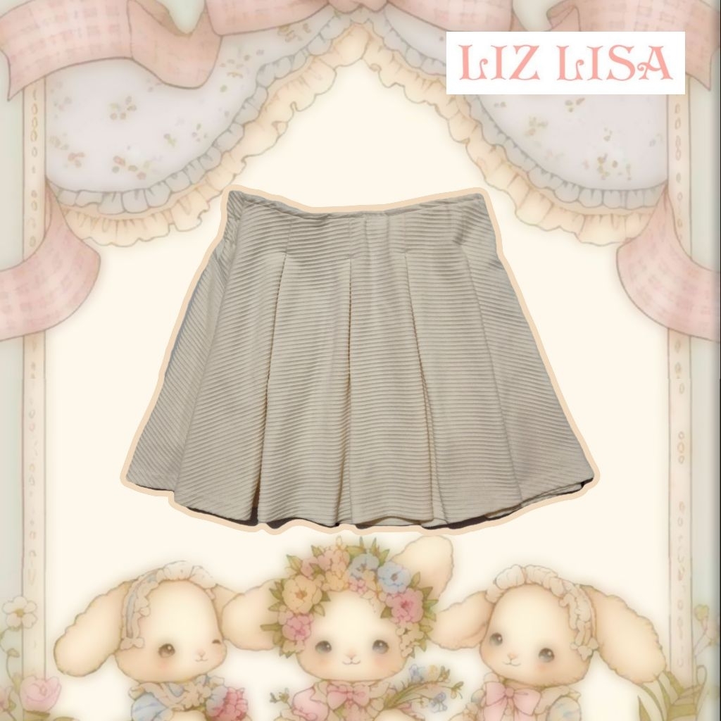 Liz lisa lizlisa mini skirt white coquette sawako cottage core morikei mori kei princess cute haraju
