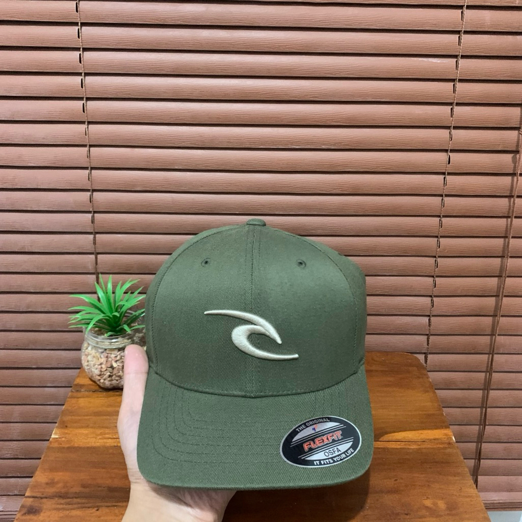 Topi Ripcurl P24 Tepan Flexfit Olive