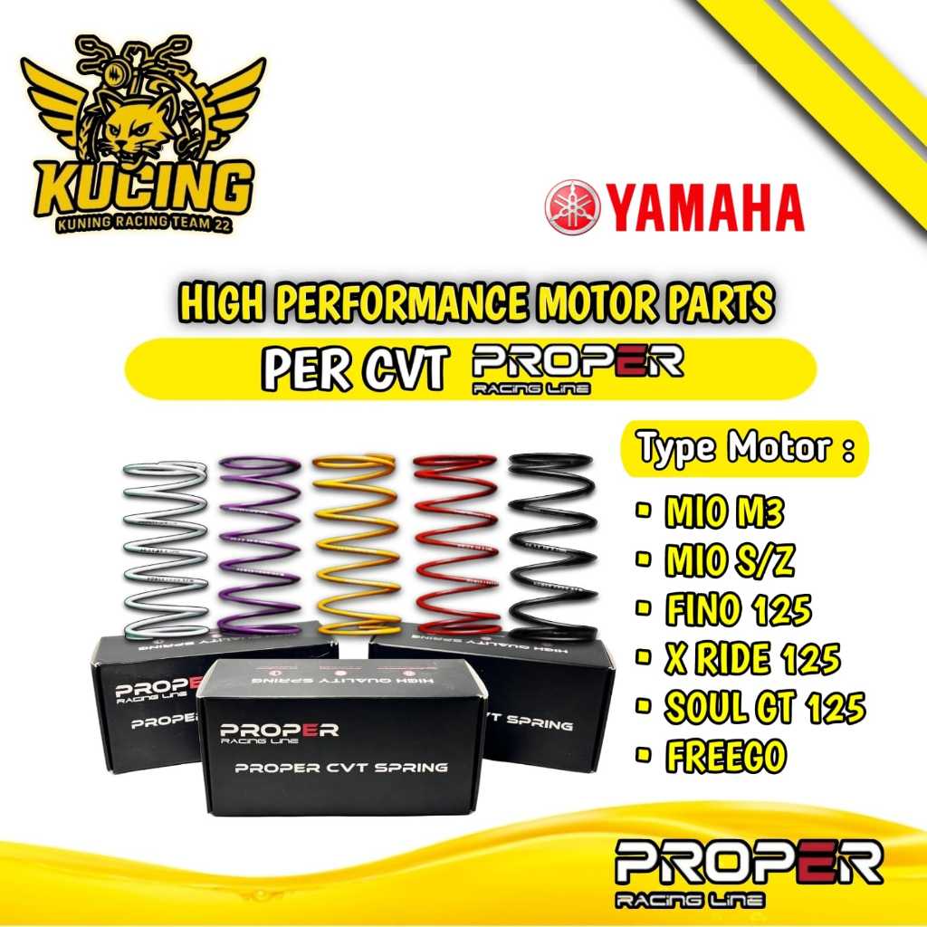 PROPER RACING LINE PER CVT MIO M3 SOUL GT 125 MIO S / Z GEAR 125 FREEGO 1000RPM-2000RPM UPGRADE CVT