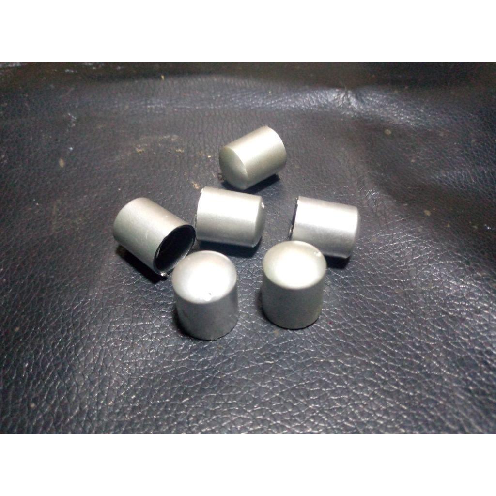 5pcs Knop Potensio Silver Volume Balance Bass Mid Treble