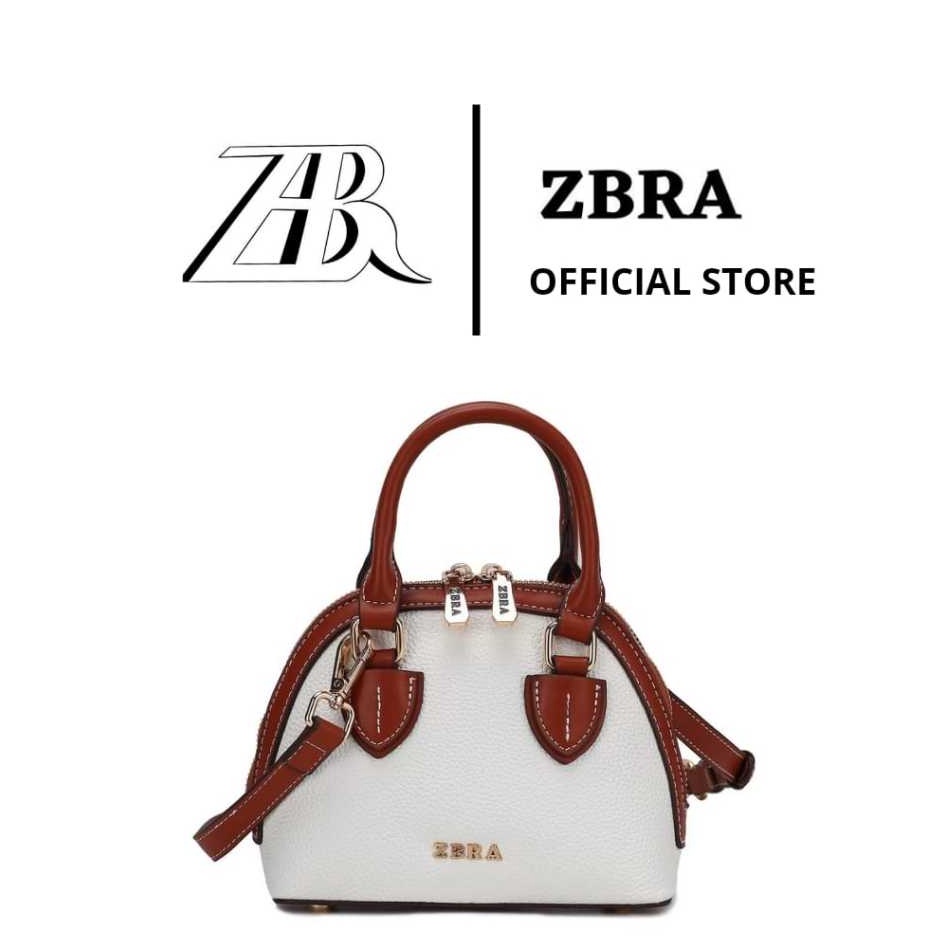 ZBRA Clarie Bag Tas Selempang Wanita Import Handbag Tas Wanita Slingbag Original Branded Putih 8834